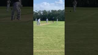 9 year old Oliver bowling his leg spin leg break around batter s legs