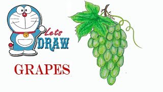 photo Colored Bunch Of Grapes Drawing how to draw grapes step by step very easy art video