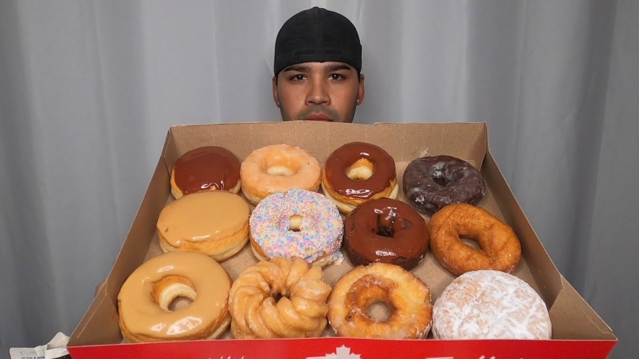 (ASMR) DONUTS MUKBANG