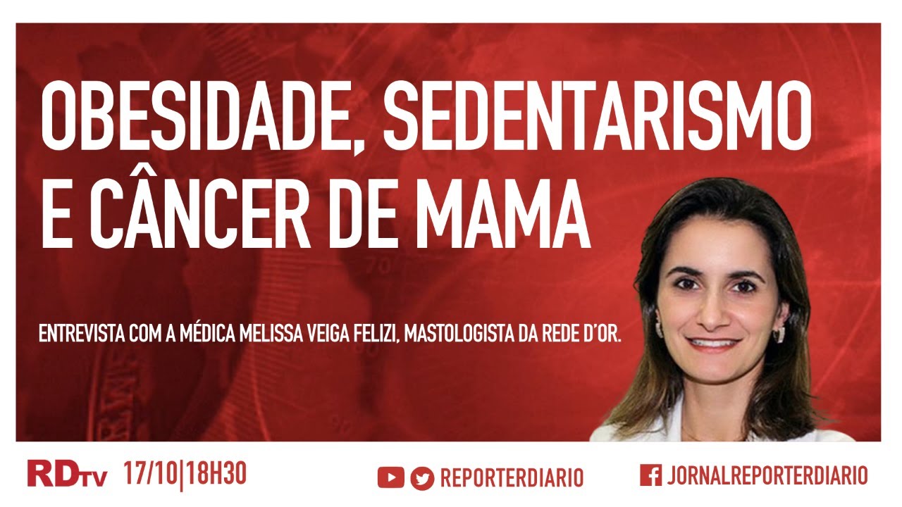 Obesidade, sedentarismo e câncer de mama - YouTube