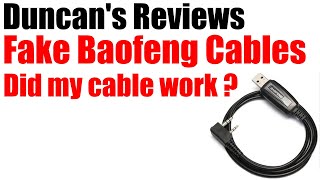 I Got A Fake Baofeng Cable, But Did It Work ? Quick Review