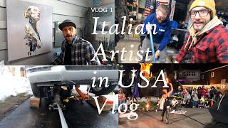 Vlog 1 Italian Artist in USA