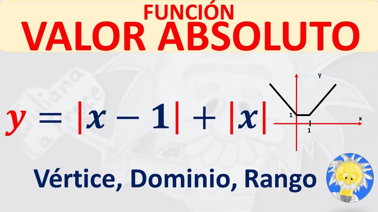🔻 FUNCIÓN VALOR ABSOLUTO con doble valor absoluto | Dominio, rango y gráfica | Juliana la Profe