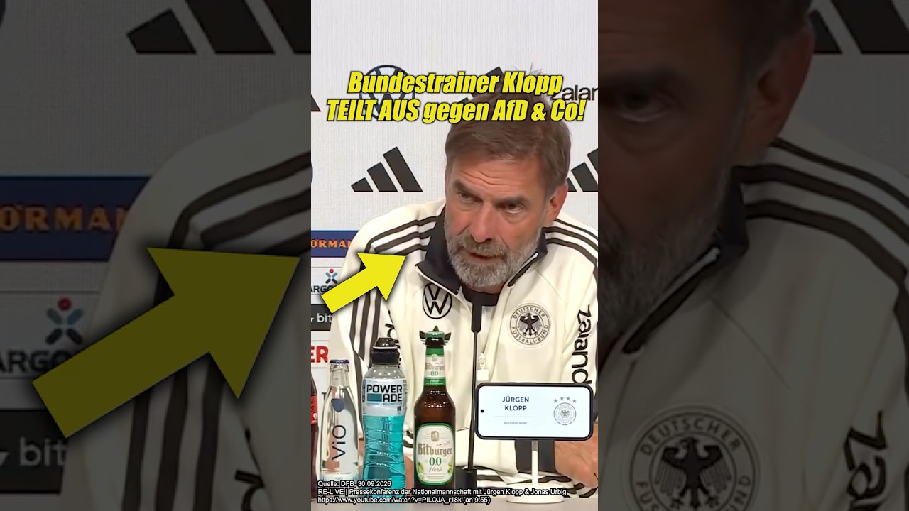 Jürgen Klopp TEILT AUS Gegen AfD und Co!