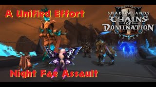 A Unified Effort Night Fae Assault World Of Warcraft 9.1