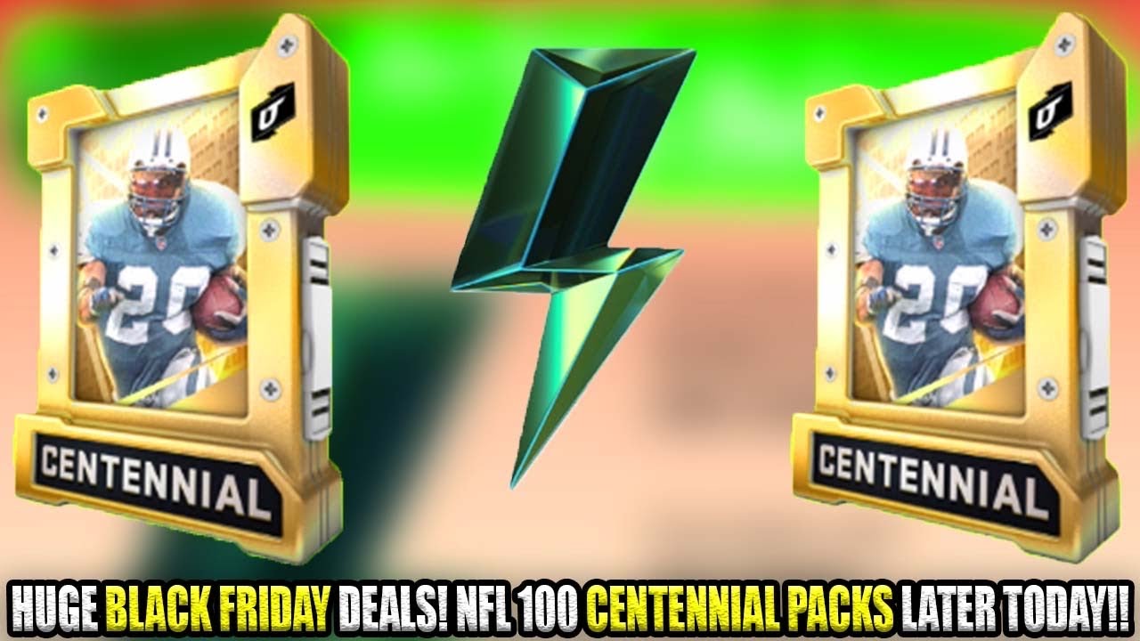 Huge Black Friday Market Deals! NFL 100 Centennial Packs Release Later Today! | Madden 20