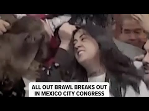 Brawl Breaks Out In Mexico City S Congress 
