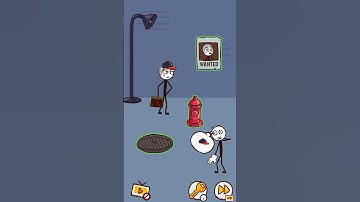 Thief Puzzle(WEEGOON)- Funny Stickman Brain Puzzle Game - All Levels Android Gameplay Walkthrough#21