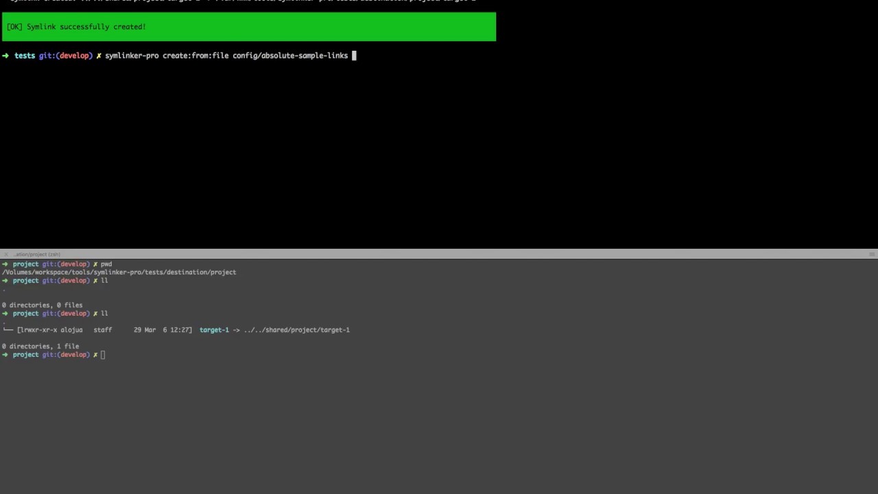 symlinker-pro absolute paths