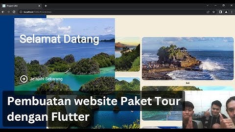Pembuatan Web Paket Tour dengan Flutter. Project UAS Pemrograman Berorientasi Objek