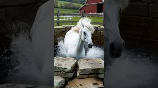 White Horse Rescued From Deep Well by Rescue Team #shorts #animalrescue #horserescue