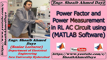 Power Factor and Power Measurement in RL AC Circuit using MATLAB Software | RL AC Circuit in MATLAB