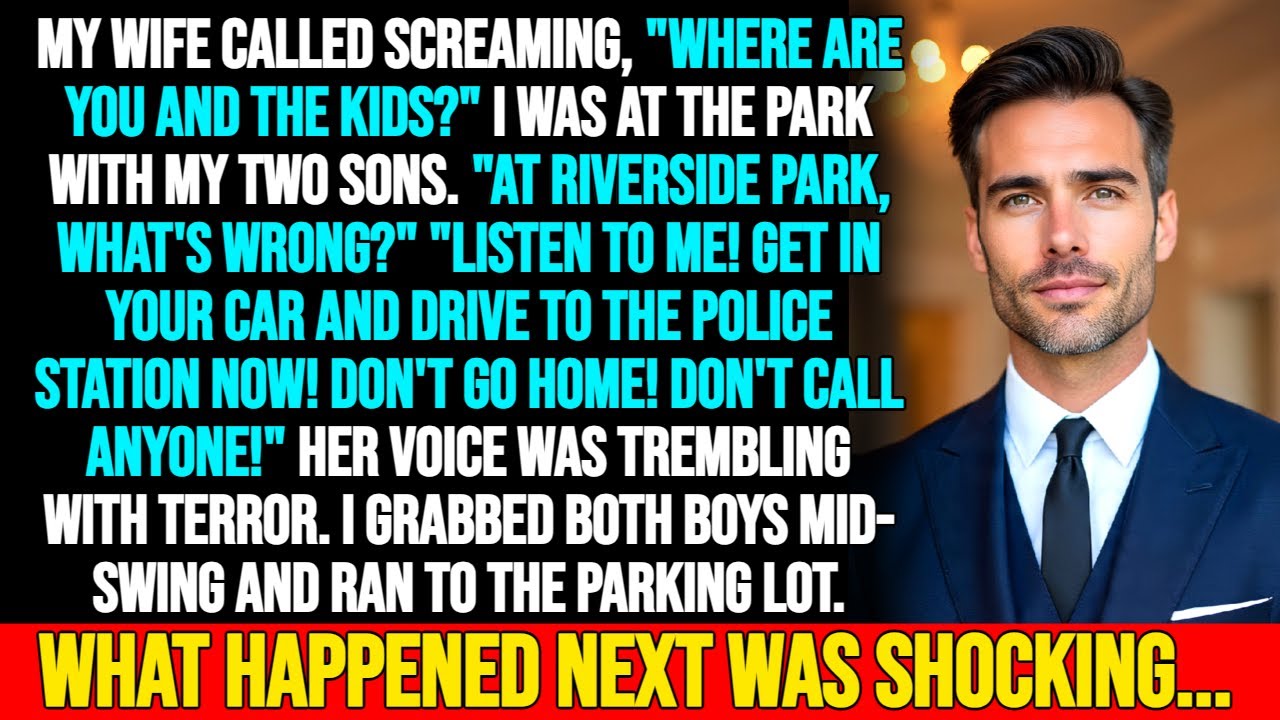 My wife ordered me to flee park with kids immediately.