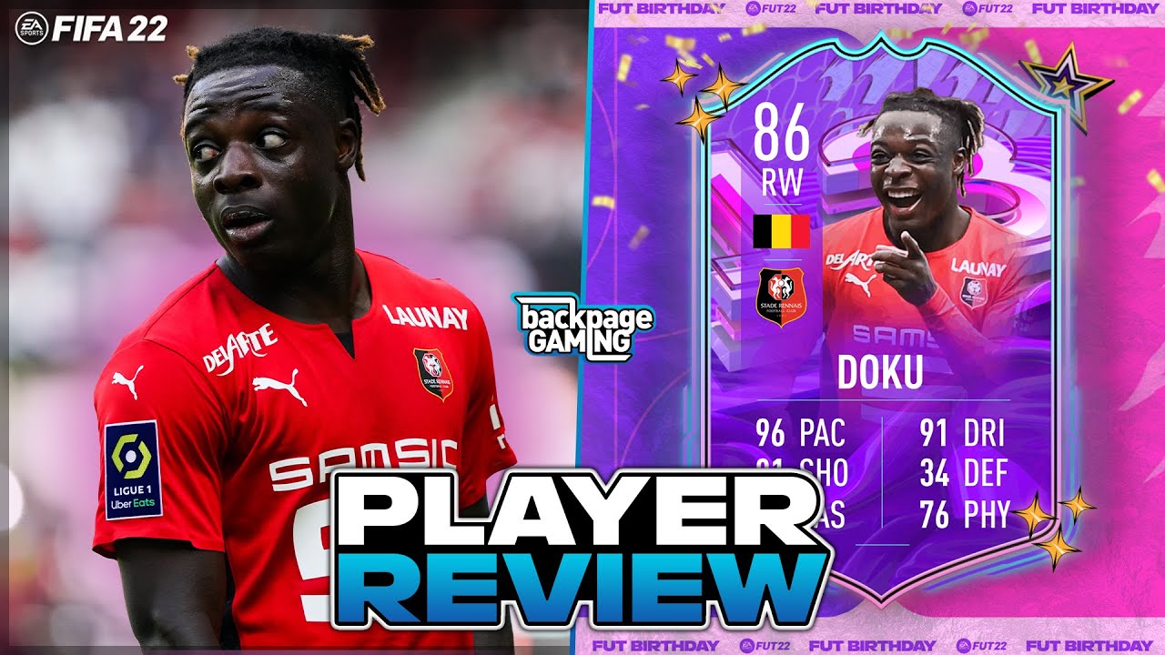 THIS GUY IS CRACKED! 🔥 86 FUT Birthday Jeremy Doku Player Review! | FIFA 22