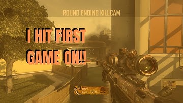 FIRST GAME ON!! (BO2 TRICKSHOTTING)