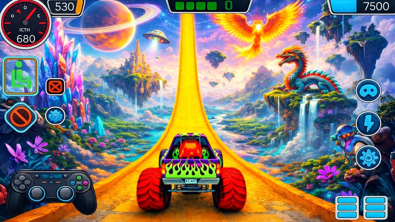 🚨Monster Truck Mega Ramp Extreme Racing Mega Ramp Extreme stunts 💥 2026