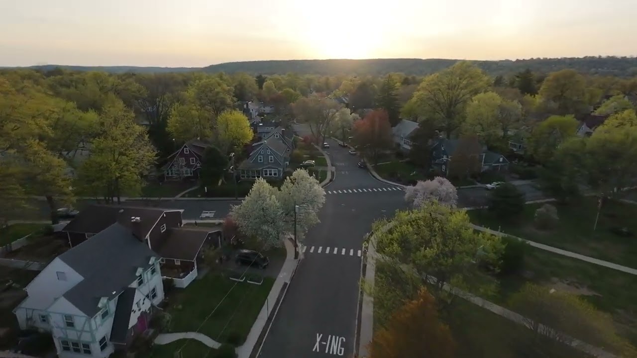 Maplewood NJ sunset (DJI Avata 2)