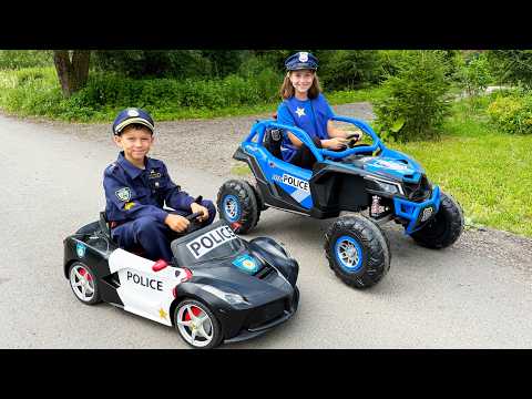 Funny police adventures for kids with Sofia and Max