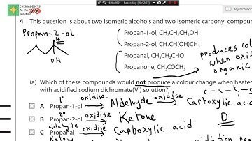 Edexcel AS IAL Chemistry Unit 1 Question Paper May 2016 question 4(a) Solution