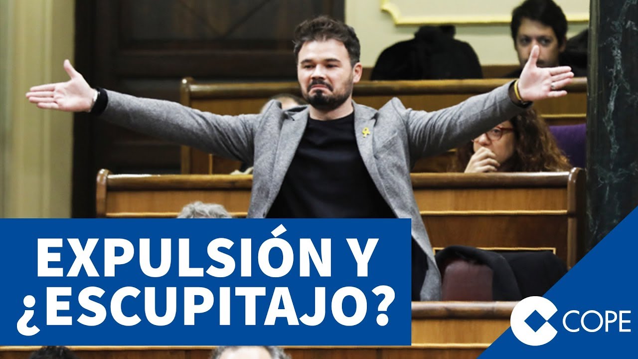 La expulsión de Rufián y el ¿escupitajo? a Borrell