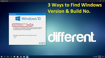 Windows 10: 3 Ways to Find Windows OS Version & Build Number 2018