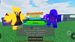 Şimşek gücünün sahibiyim Roblox Elemental powers tycoon PART1 önceki vide hatalı