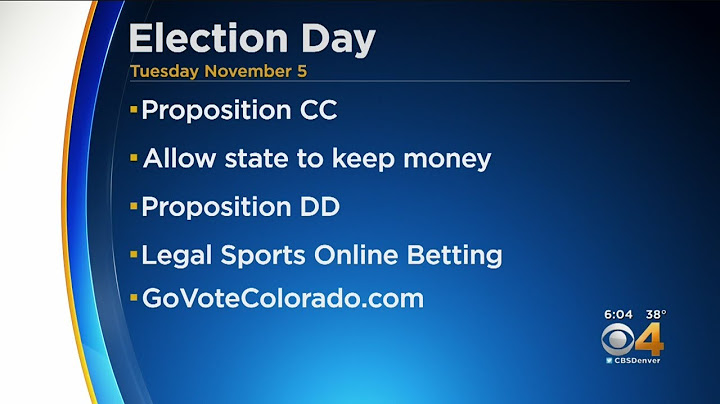 Election Day Is Tuesday, Nov. 5