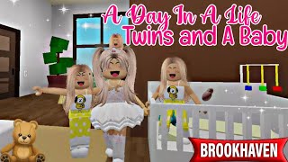 A Day In A Life With A Twins And A Baby | Brookhaven Rp (Roblox)