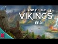 Construire un village viking survivre et lancer des raids  land of the vikings gameplay fr