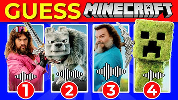 Guess the Minecraft Movie Character by Voice | Steve, Garbage Man 🔨♻️