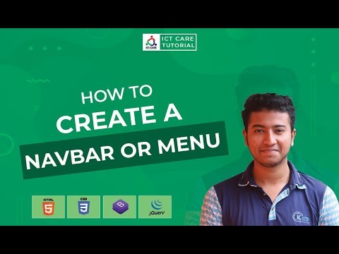 How To Create a Navbar Or Menu on Image in Web Site || Create a Navbar Or Menu on Image using CSS ||