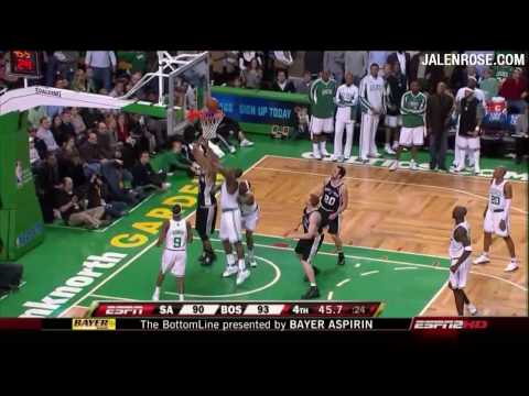 Celtics vs Spurs in HD - Feb 8, 2009 - Jalen Rose Reports