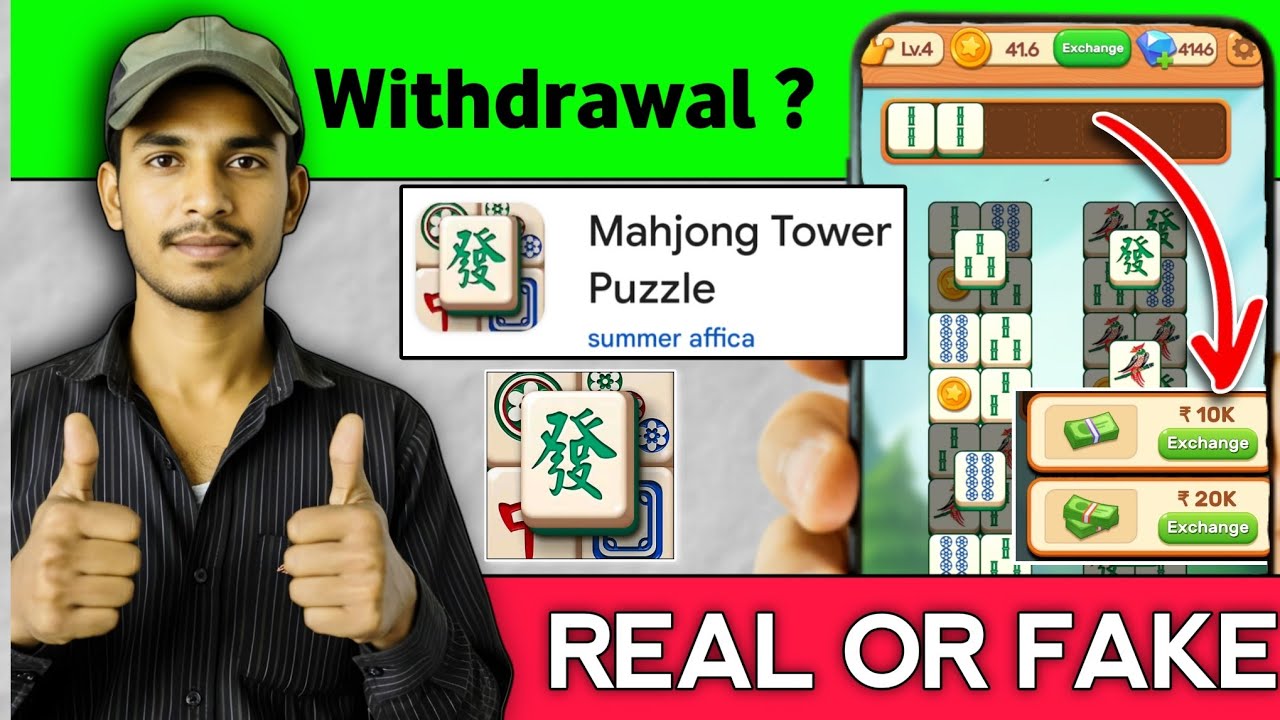 Mahjong Tower Puzzle Game Real or Fake? 🤔 | Mahjong Tower Puzzle Review | Mahjong Tower Puzzle Game 