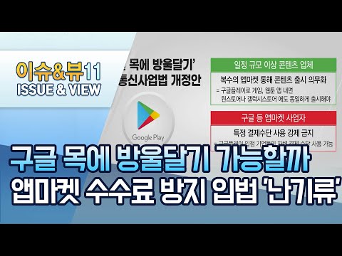 구글 목에 방울달기 가능할까…앱마켓 수수료 방지 입법 &amp;#39;<strong>난기류</strong>&amp;#39; / 머니투데이방송 (뉴스)