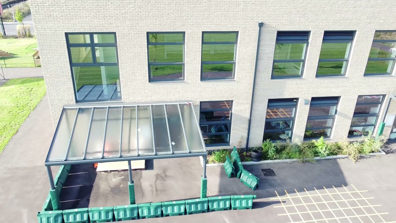 Drone Tour Of Covered Walkways - Barton Park Estate, UK.