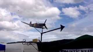 Spitfire Weathervane with Battle of Britain Memorial Flight providing some sound effects