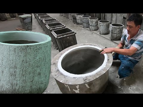 How to make a large cement pot easily | Vietnam Pottery