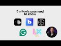 5 AI Tools You Need To Know in 2026