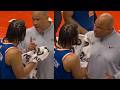 Jalen Brunson and Rick Brunson exchange words as Knicks win Game 4 vs Hawks