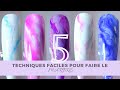 5 techniques diffrentes pour raliser leffet marbr l tutoriel nail art l facile