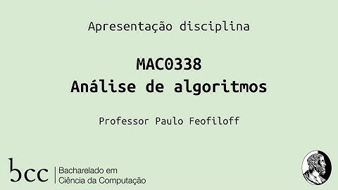 MAC0338 - Análise de algoritmos