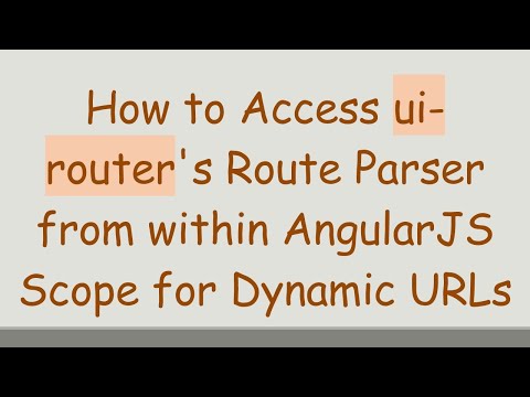 How to Access ui-router's Route Parser from within AngularJS Scope for Dynamic URLs