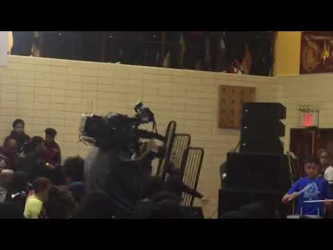 drum corp performance in the nazareth regional high school in Brooklyn New York part 2