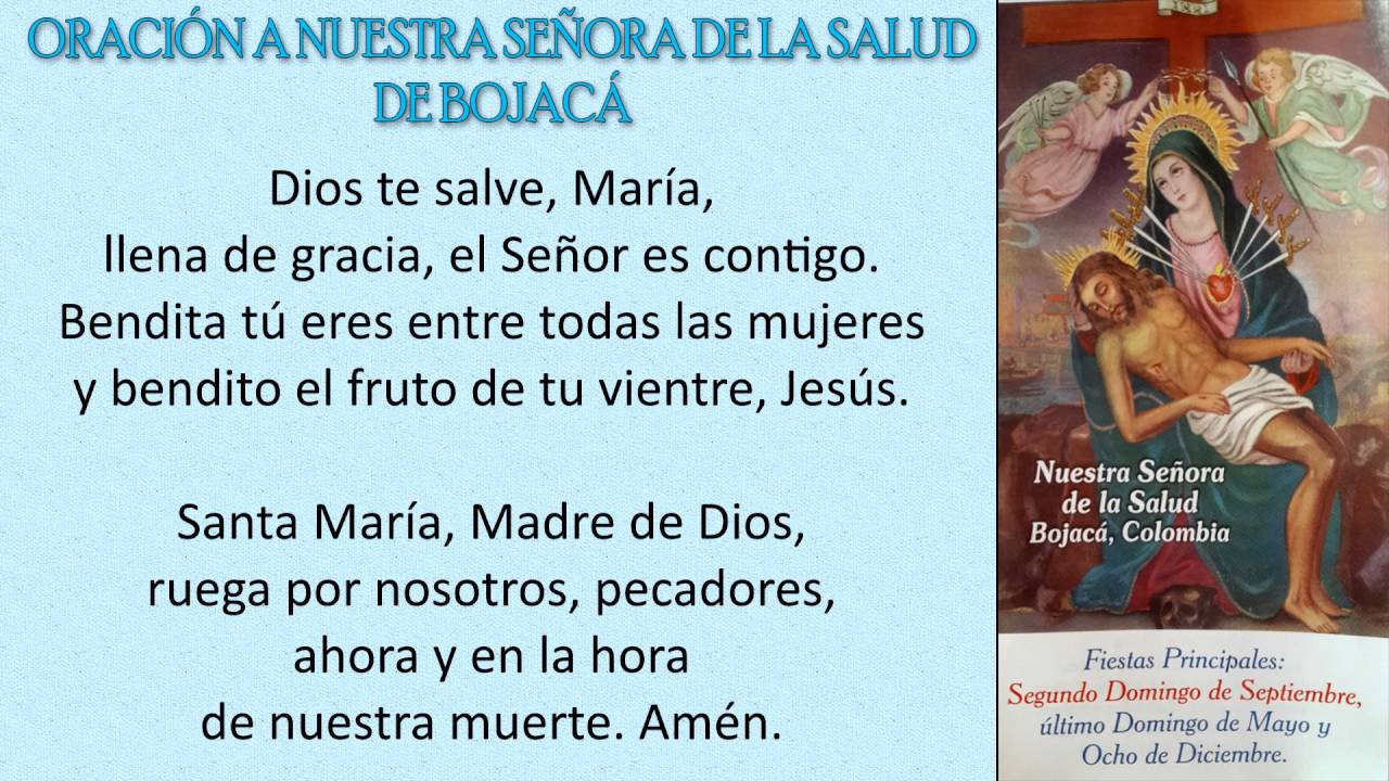 Oración a nuestra Señora de la salud - YouTube