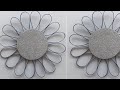 Esthetic wall decor ideas using west cardboard / craft video for home decor / paper wall hanging 