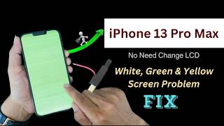 How To Fix Water Damage Display! iPhone 13 pro max Yellow Screen repair.iPhone Screen Problem Fix