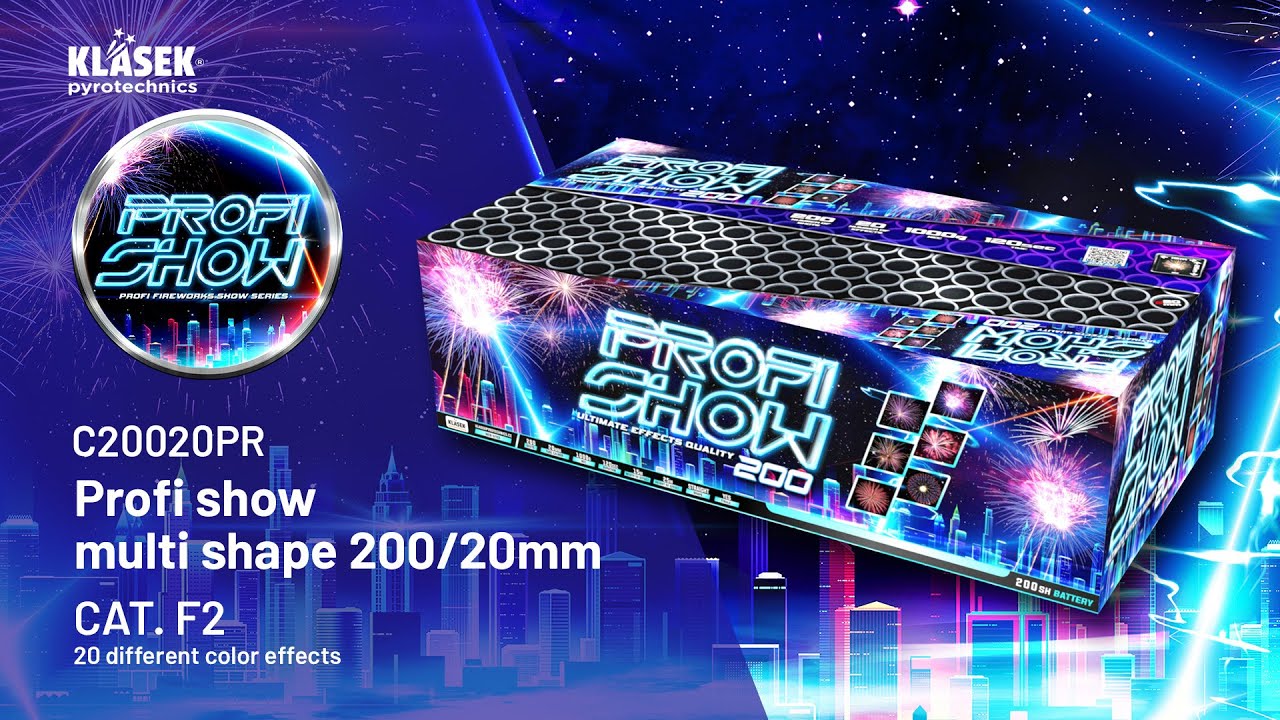 C20020PR Profi show 200/20mm | Klasek pyrotechnics