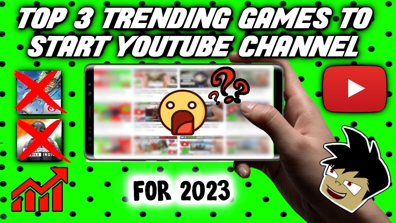 TOP 3 TRENDING GAMES TO START  CHANNEL IN 2023