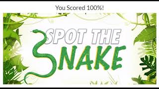 Spot The Snake Quiz 100% Answers, Spot The Snake Quiz Diva