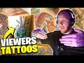REACTING TO VIEWERS TATTOOS! WHAT I LEARNED FROM GETTING TATTOOED